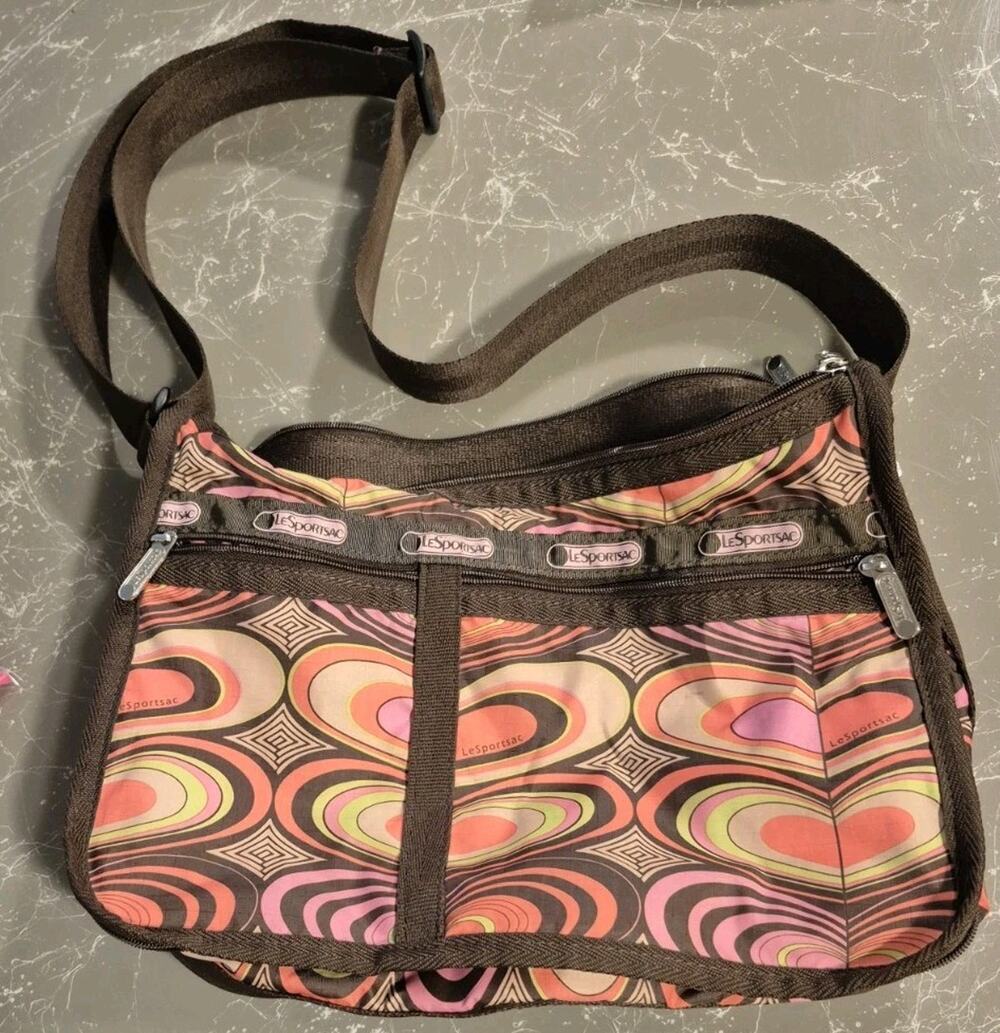 LeSportsac Expandable Classic Hobo Bag "Radiant Reflections" 13x9"